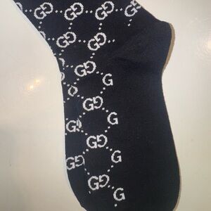 🛍️Black Logo-Pattern Crew Socks Fashion socks